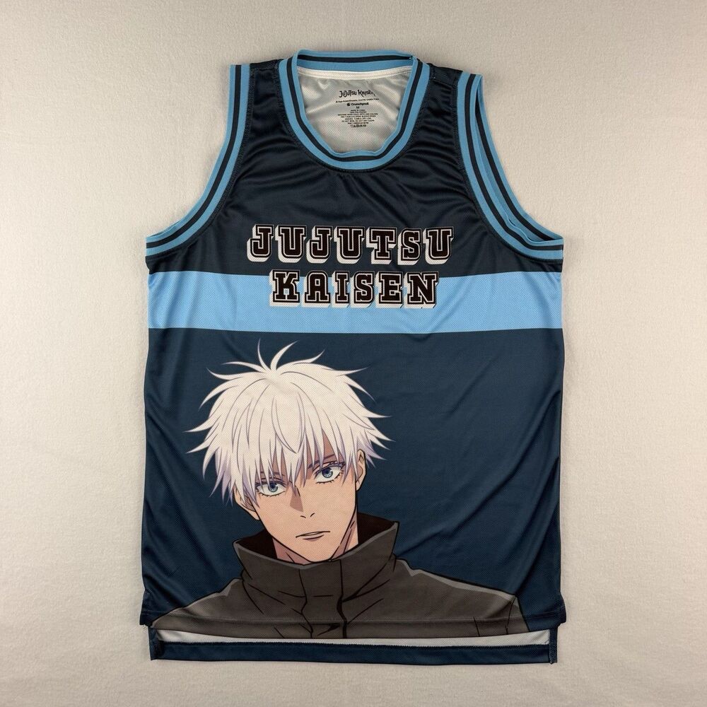 Jujutsu Kaisen Basketball Jersey Mens Medium Crunchyroll Gojo Tank Top Anime